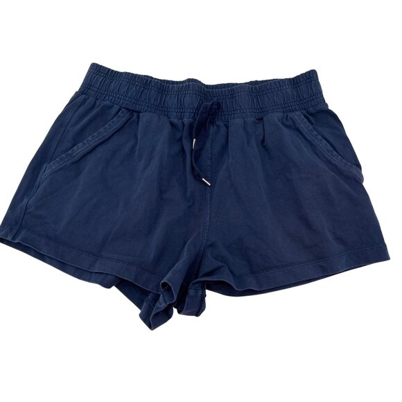 Calia Women's Large Navy Knit Elastic Waist Shorts - Picture 1 of 7
